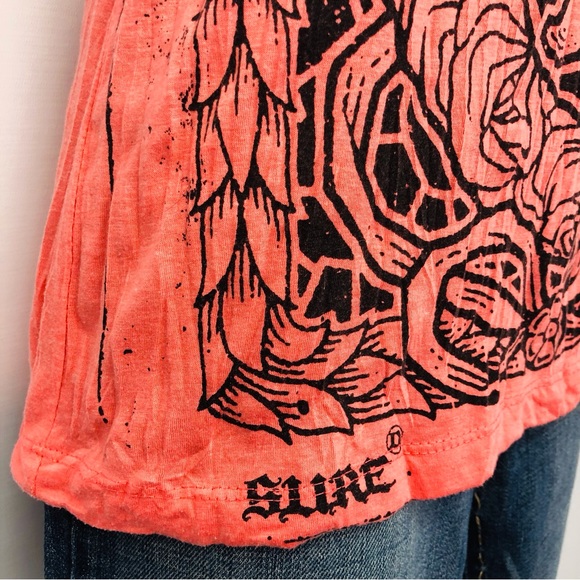 Sure Orange Black Raceback Tank Top - Picture 4 of 16